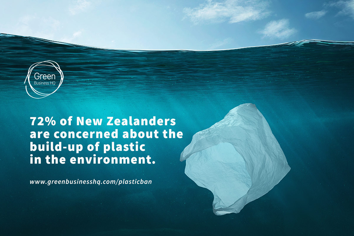72 percent of New Zealanders are concerned about plastic waste Green Business HQ - social